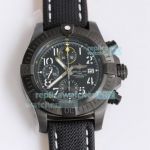 GF Breitling Avenger Chronograph 45 Night Mission DLC Titanium Replica Watch Black